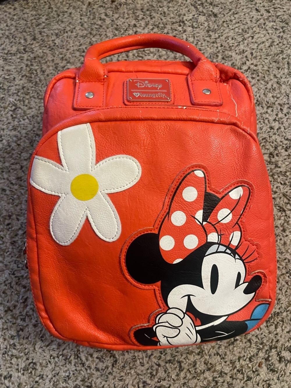 Disney Loungefly Classic Minnie Mouse Mini Backpack Heart Logo OG